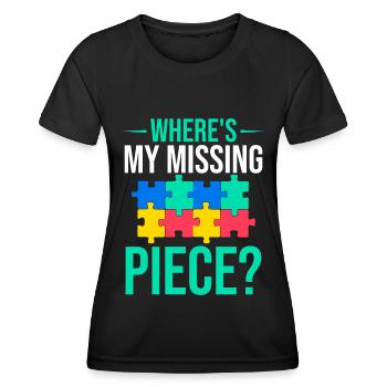 Puzzle Pièce Puzzle Amateur de Puzzle - T-shirt sport Femme - noir - Devant - AI Model Female 172 light (172cm)