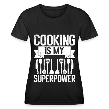 Küchenkochliebhaber Kulinarischer Koch - Frauen Funktions-T-Shirt - Schwarz - Vorne - AI Model Female 172 light (172cm)