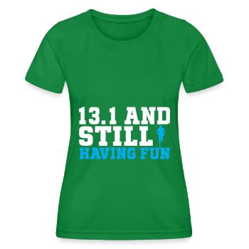 Halbmarathon 13, 1 Meilen Marathon Läufer - Frauen Funktions-T-Shirt - Kelly Green - Vorne - AI Model Female 172 dark (172cm)