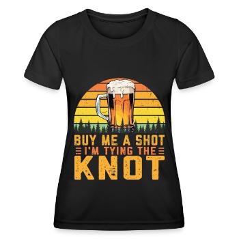 Bräutigam Bachelor Party Unkraut - Frauen Funktions-T-Shirt - Schwarz - Vorne - AI Model Female 172 light (172cm)