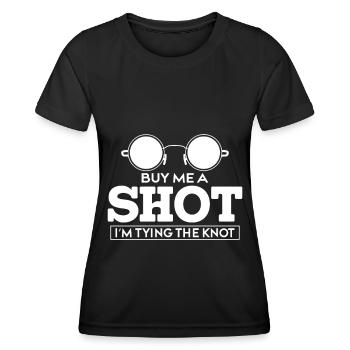 Bräutigam Bachelor Party Unkraut - Frauen Funktions-T-Shirt - Schwarz - Vorne - AI Model Female 172 light (172cm)
