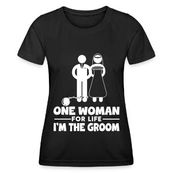 Bräutigam Bachelor Party Unkraut - Frauen Funktions-T-Shirt - Schwarz - Vorne - AI Model Female 172 light (172cm)
