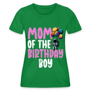 Astronautes de l’espace de la mère de la fille d’anniversaire - T-shirt sport Femme - vert - Devant - AI Model Female 172 dark (172cm)