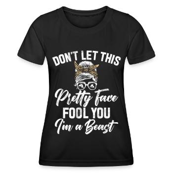 Wrestling Girl Grappling Wrestler Women - Women's Functional T-Shirt - black - Front - AI Model Female 172 light (172cm)
