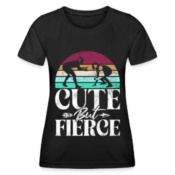 Wrestling Girl Grappling Wrestler Women - Women's Functional T-Shirt - black - Front - AI Model Female 172 light (172cm)