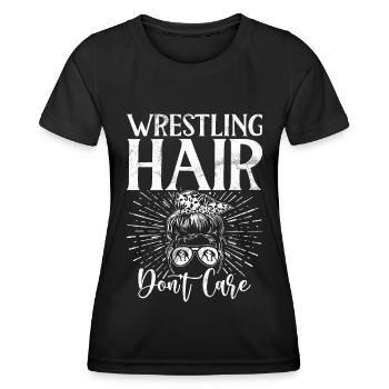 Lutteuse Fille Grappling Lutteuse Femmes - T-shirt sport Femme - noir - Devant - AI Model Female 172 light (172cm)