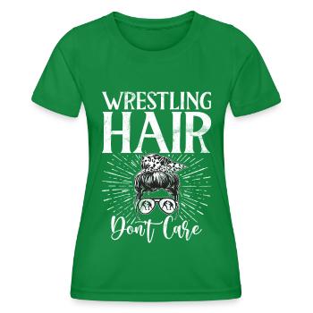 Lutteuse Fille Grappling Lutteuse Femmes - T-shirt sport Femme - vert - Devant - AI Model Female 172 dark (172cm)