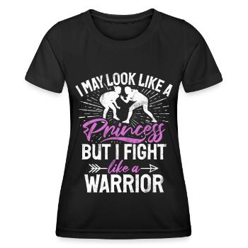 Wrestling Girl Grappling Wrestler Women - Women's Functional T-Shirt - black - Front - AI Model Female 172 light (172cm)