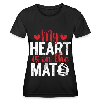 Lutte Maman Lutteuse Femmes Combattante - T-shirt sport Femme - noir - Devant - AI Model Female 172 light (172cm)