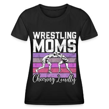 Lutte Maman Lutteuse Femmes Combattante - T-shirt sport Femme - noir - Devant - AI Model Female 172 light (172cm)