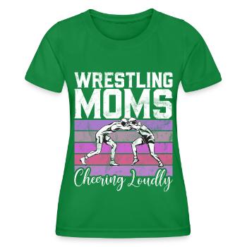 Lutte Maman Lutteuse Femmes Combattante - T-shirt sport Femme - vert - Devant - AI Model Female 172 dark (172cm)