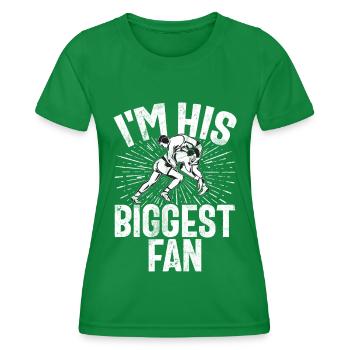 Lutte Maman Lutteuse Femmes Combattante - T-shirt sport Femme - vert - Devant - AI Model Female 172 dark (172cm)