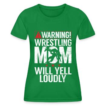 Lutte Maman Lutteuse Femmes Combattante - T-shirt sport Femme - vert - Devant - AI Model Female 172 dark (172cm)