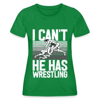 Lutte Maman Lutteuse Femmes Combattante - T-shirt sport Femme - vert - Devant - AI Model Female 172 dark (172cm)
