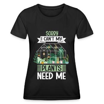 Garden Garden Garden Plants Vegetables - Women's Functional T-Shirt - black - Front - AI Model Female 172 light (172cm)