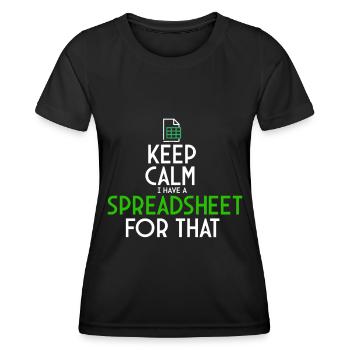 Accounting Secretary of Accountants Accounting - Women's Functional T-Shirt - black - Front - AI Model Female 172 light (172cm)