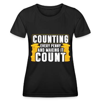 Accounting Secretary of Accountants Accounting - Women's Functional T-Shirt - black - Front - AI Model Female 172 light (172cm)