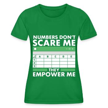 Secrétaire Comptable des Comptables Comptabilité - T-shirt sport Femme - vert - Devant - AI Model Female 172 dark (172cm)