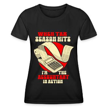 Accounting Secretary of Accountants Accounting - Women's Functional T-Shirt - black - Front - AI Model Female 172 light (172cm)