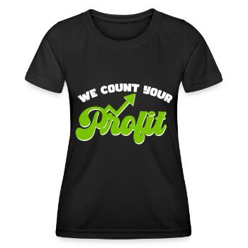 Accounting Secretary of Accountants Accounting - Women's Functional T-Shirt - black - Front - AI Model Female 172 light (172cm)