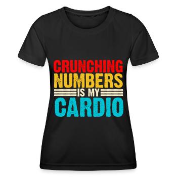 Secrétaire Comptable des Comptables Comptabilité - T-shirt sport Femme - noir - Devant - AI Model Female 172 light (172cm)