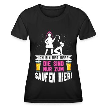 Der Bräutigam Lustiges Junggesellenabschied - Frauen Funktions-T-Shirt - Schwarz - Vorne - AI Model Female 172 light (172cm)