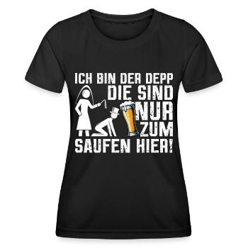Der Bräutigam Lustiges Junggesellenabschied - Frauen Funktions-T-Shirt - Schwarz - Vorne - AI Model Female 172 light (172cm)