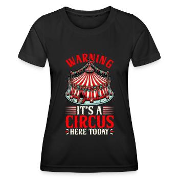 Circus Staff Carnival Costume Circus Event - Women's Functional T-Shirt - black - Front - AI Model Female 172 light (172cm)