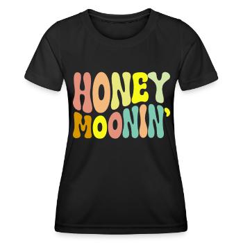 Flitterwochen Ehemann Ehefrau Paare Urlaubs - Frauen Funktions-T-Shirt - Schwarz - Vorne - AI Model Female 172 light (172cm)