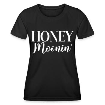 Flitterwochen Ehemann Ehefrau Paare Urlaubs - Frauen Funktions-T-Shirt - Schwarz - Vorne - AI Model Female 172 light (172cm)