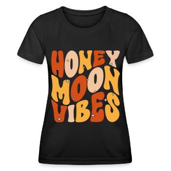 Flitterwochen Ehemann Ehefrau Paare Urlaubs - Frauen Funktions-T-Shirt - Schwarz - Vorne - AI Model Female 172 light (172cm)