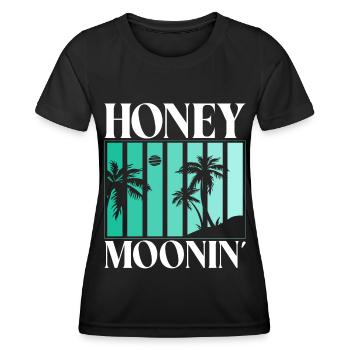 Flitterwochen Ehemann Ehefrau Paare Urlaubs - Frauen Funktions-T-Shirt - Schwarz - Vorne - AI Model Female 172 light (172cm)
