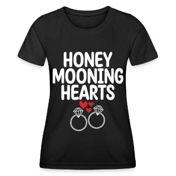 Flitterwochen Ehemann Ehefrau Paare Urlaubs - Frauen Funktions-T-Shirt - Schwarz - Vorne - AI Model Female 172 light (172cm)