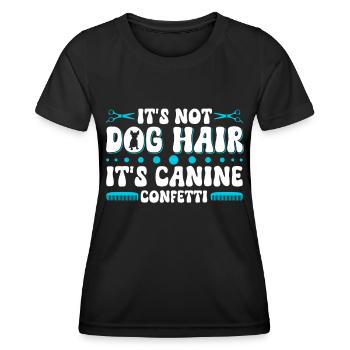 Hundegruamwelpen Haustier -Pflege -Job Salon - Frauen Funktions-T-Shirt - Schwarz - Vorne - AI Model Female 172 light (172cm)