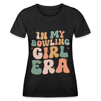 Bowling Girl Funny Ladies Team Bowler Sport - Frauen Funktions-T-Shirt - Schwarz - Vorne - AI Model Female 172 light (172cm)