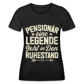 Légende Retraite Drôle Motif Retraité - T-shirt sport Femme - noir - Devant - AI Model Female 172 light (172cm)