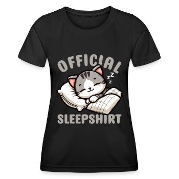 Official Sleeper American Short Lover - Women's Functional T-Shirt - black - Front - AI Model Female 172 light (172cm)
