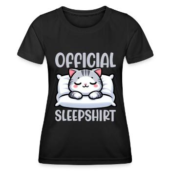 Official Sleeper American Short Lover - Women's Functional T-Shirt - black - Front - AI Model Female 172 light (172cm)