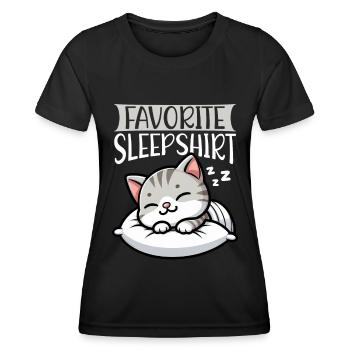 Official Sleeper American Short Lover - Women's Functional T-Shirt - black - Front - AI Model Female 172 light (172cm)