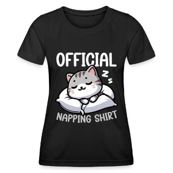 Official Sleeper American Short Lover - Women's Functional T-Shirt - black - Front - AI Model Female 172 light (172cm)
