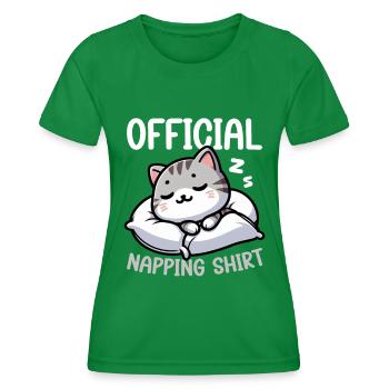 Official Sleeper American Short Lover - Women's Functional T-Shirt - kelly green - Front - AI Model Female 172 dark (172cm)