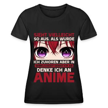 Anime Manga Otaku Japan Waifu Anime Girl Cosplay - Women's Functional T-Shirt - black - Front - AI Model Female 172 light (172cm)
