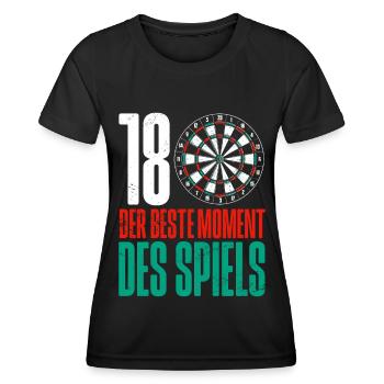 Fléchettes Jeu de fléchettes Jeu de fléchettes Jeu de fléchettes - T-shirt sport Femme - noir - Devant - AI Model Female 172 light (172cm)