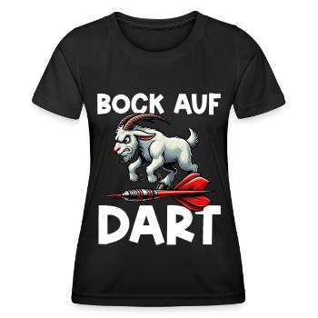 Fléchettes Jeu de fléchettes Jeu de fléchettes Jeu de fléchettes - T-shirt sport Femme - noir - Devant - AI Model Female 172 light (172cm)
