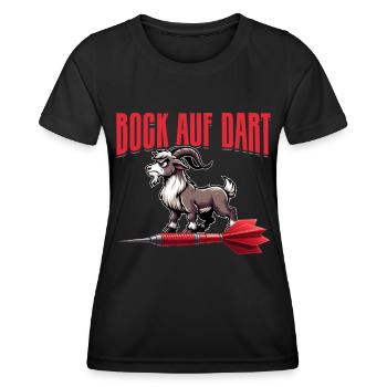 Fléchettes Jeu de fléchettes Jeu de fléchettes Jeu de fléchettes - T-shirt sport Femme - noir - Devant - AI Model Female 172 light (172cm)
