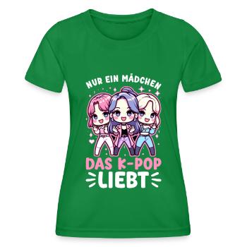 K-Pop Musique coréenne Kpop Fans Kdrama - T-shirt sport Femme - vert - Devant - AI Model Female 172 dark (172cm)