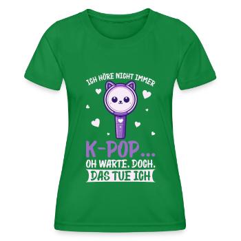 K-Pop Musique coréenne Kpop Fans Kdrama - T-shirt sport Femme - vert - Devant - AI Model Female 172 dark (172cm)