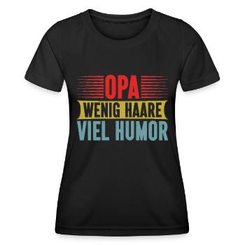 Grandpa, Grandpa, Grandpa, Grandpapa - Women's Functional T-Shirt - black - Front - AI Model Female 172 light (172cm)