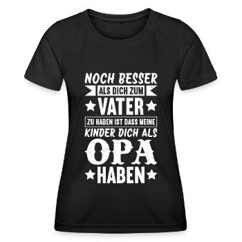 Grandpa, Grandpa, Grandpa, Grandpapa - Women's Functional T-Shirt - black - Front - AI Model Female 172 light (172cm)
