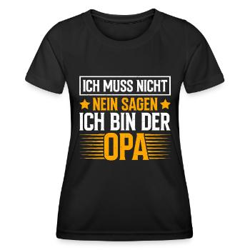 Grandpa, Grandpa, Grandpa, Grandpapa - Women's Functional T-Shirt - black - Front - AI Model Female 172 light (172cm)